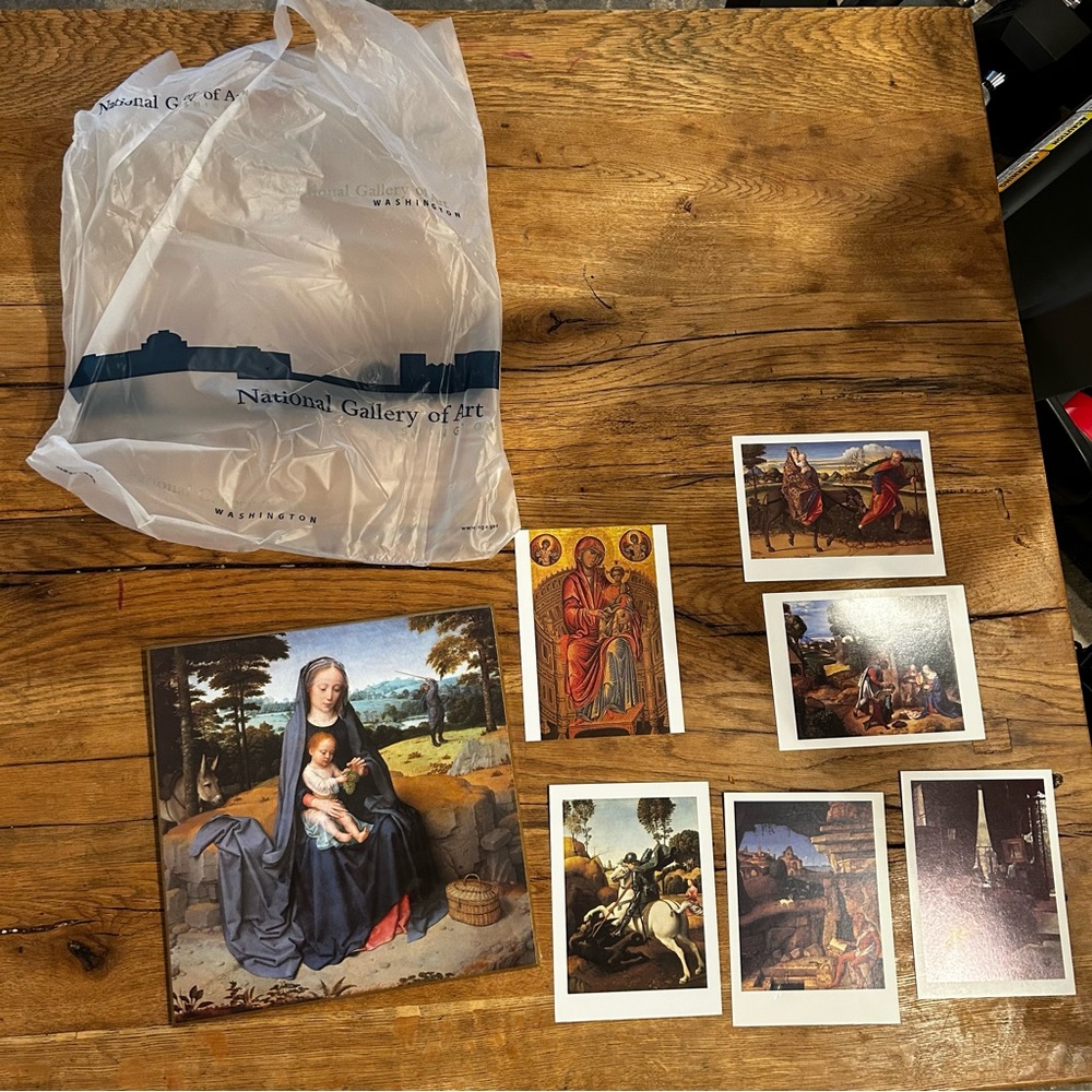National gallery of art Washington vintage panel print and post cards BUNDLE